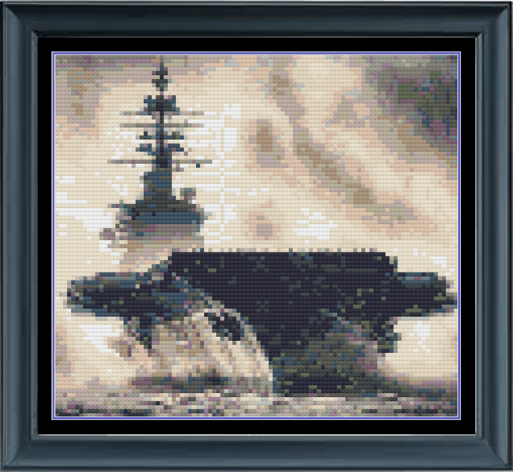 Stitching Jules Design Cross Stitch Pattern Mini Aircraft Carrier Cross-Stitch Pattern Instant PDF Download